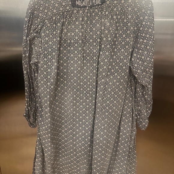 Grey printed magnolia pearl work shirt - Picture 2 of 2